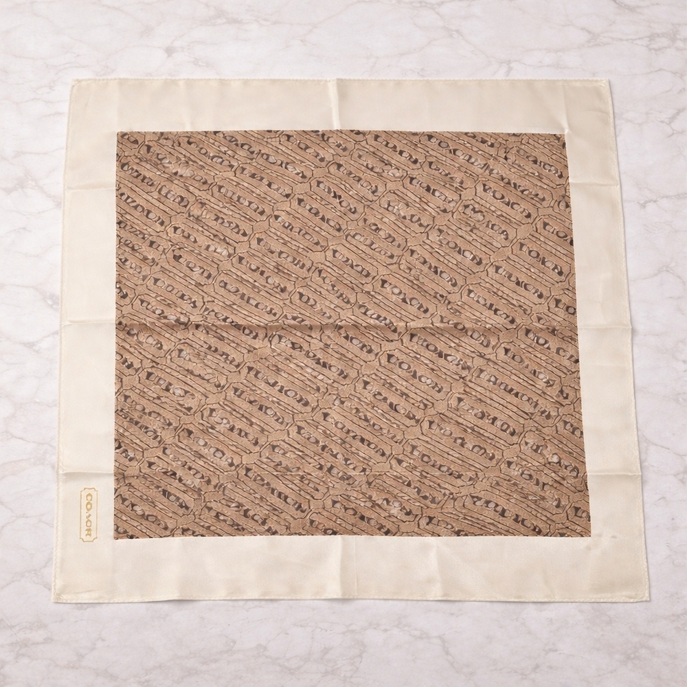 Coach Square Scarf - Picture 2 of 3